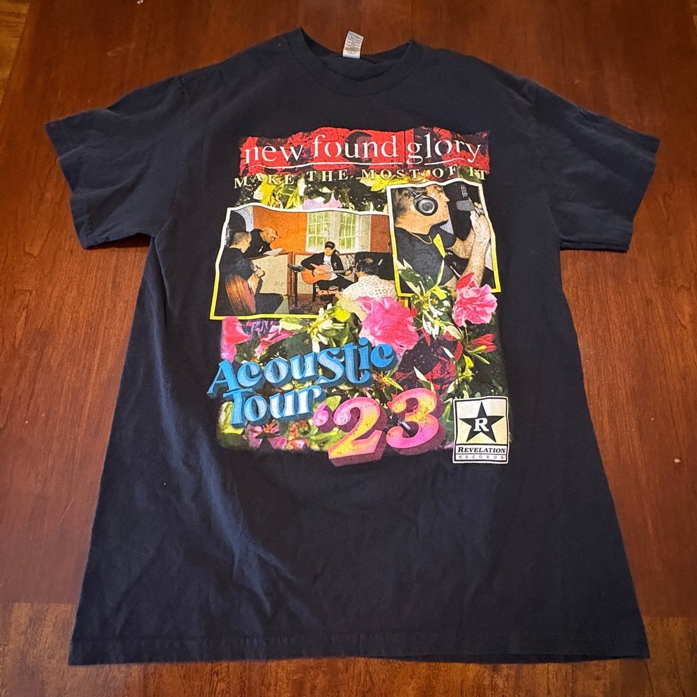 New Found Glory Acoustic Tour‎ '23 T-Shirt Make The Most Of It Black M